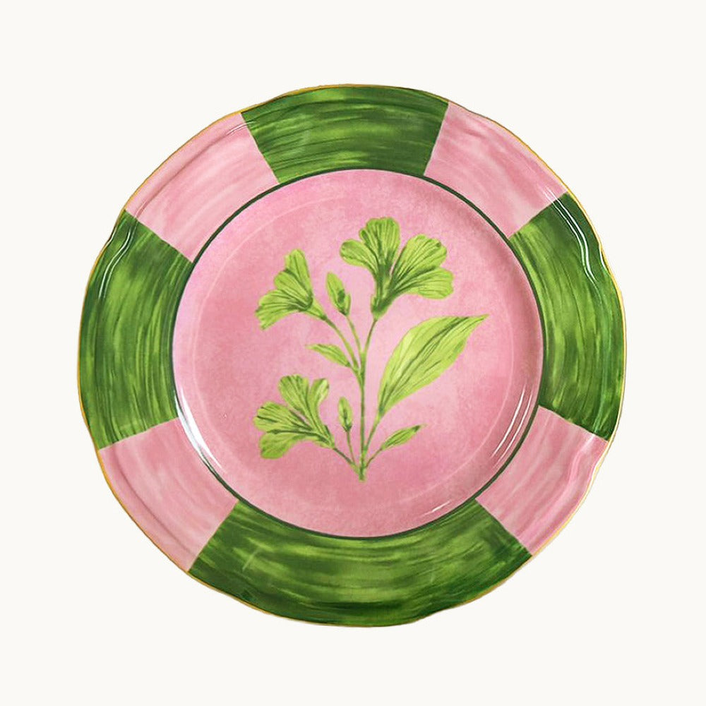 S/4 Josephine Pink Dinner Plate