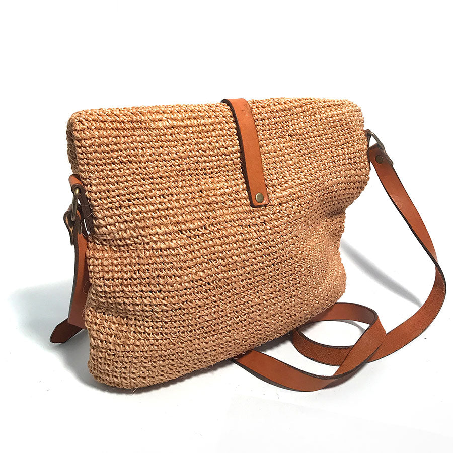 Carmen Woven Crossbody Bag | Natural
