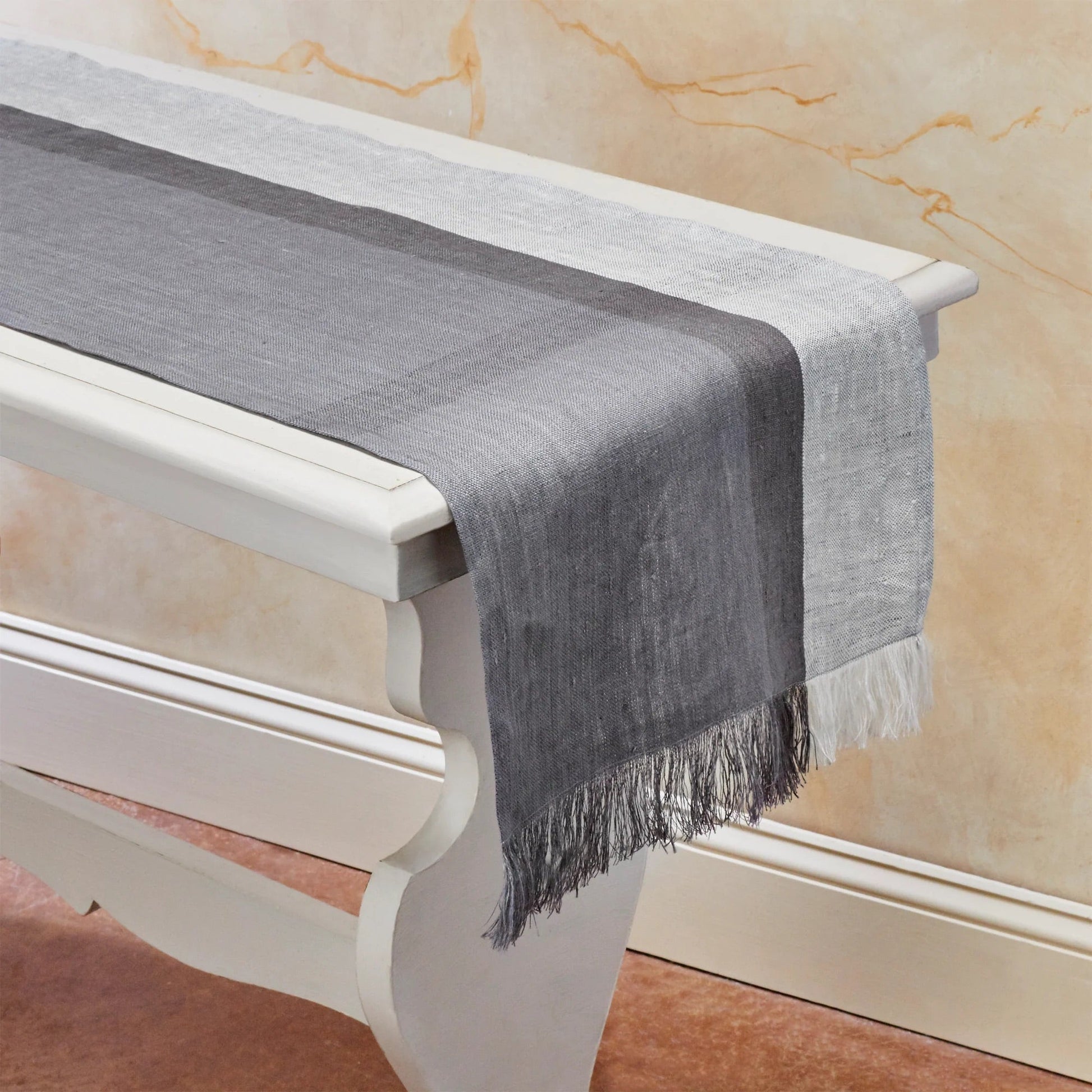 HINTERLAND Handwoven Linen Table Runner. 100% Flax Linen – Fair Trade – Artisan Made - Osadia Concept Store