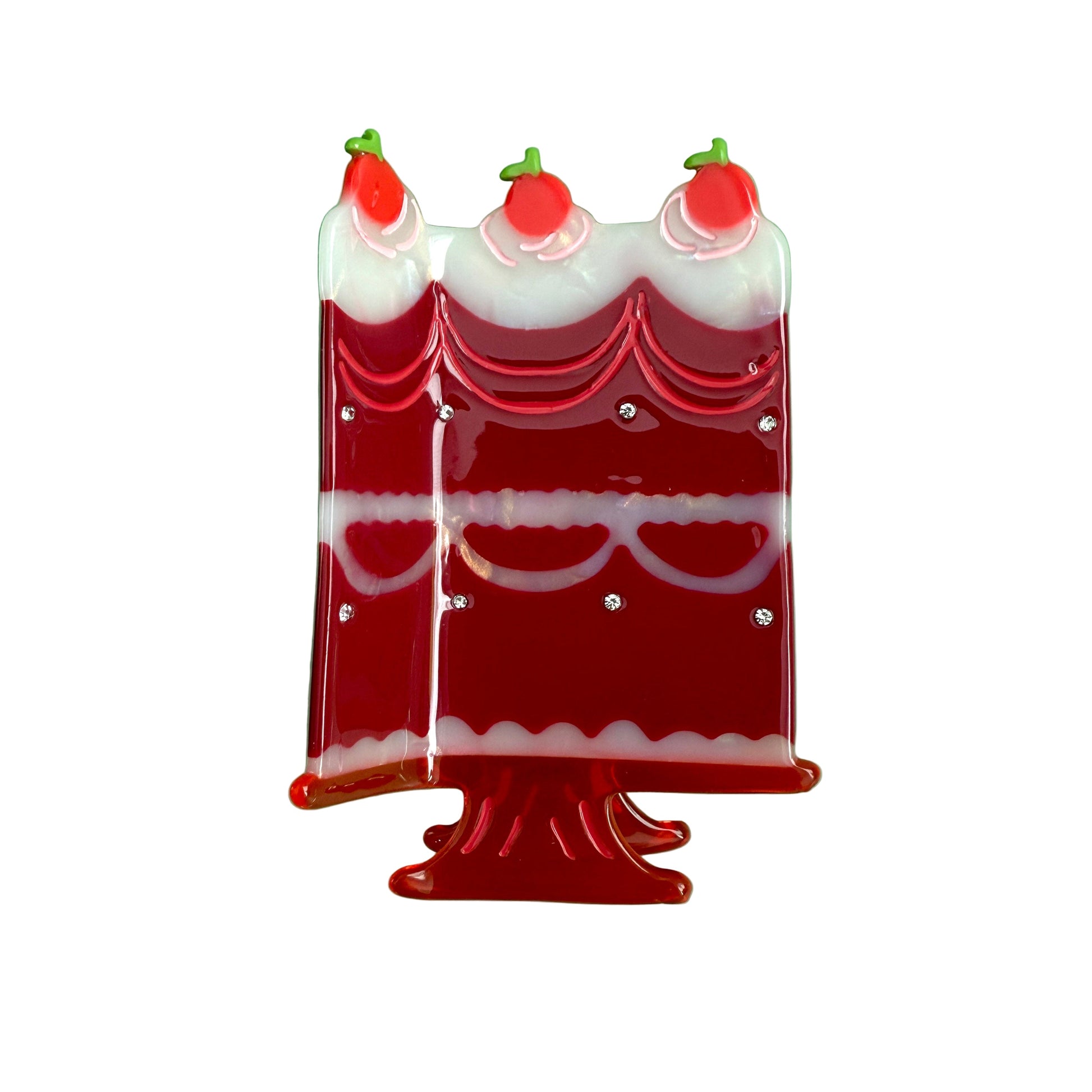 Quinceanera Dark Cherry Cake Hair Claw - Osadia Concept Store