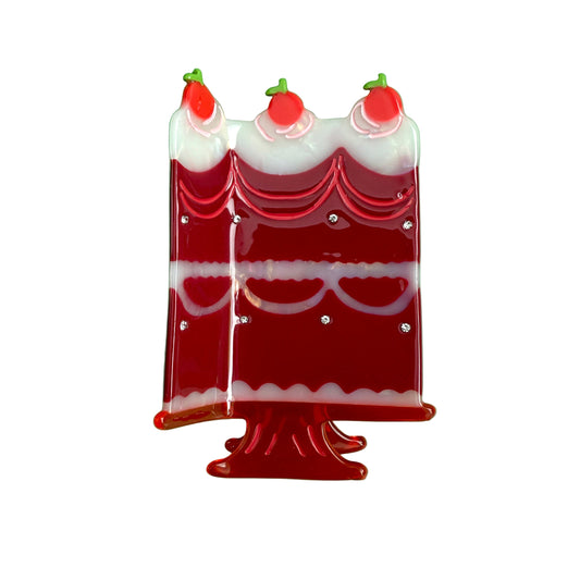 Quinceanera Dark Cherry Cake Hair Claw - Osadia Concept Store