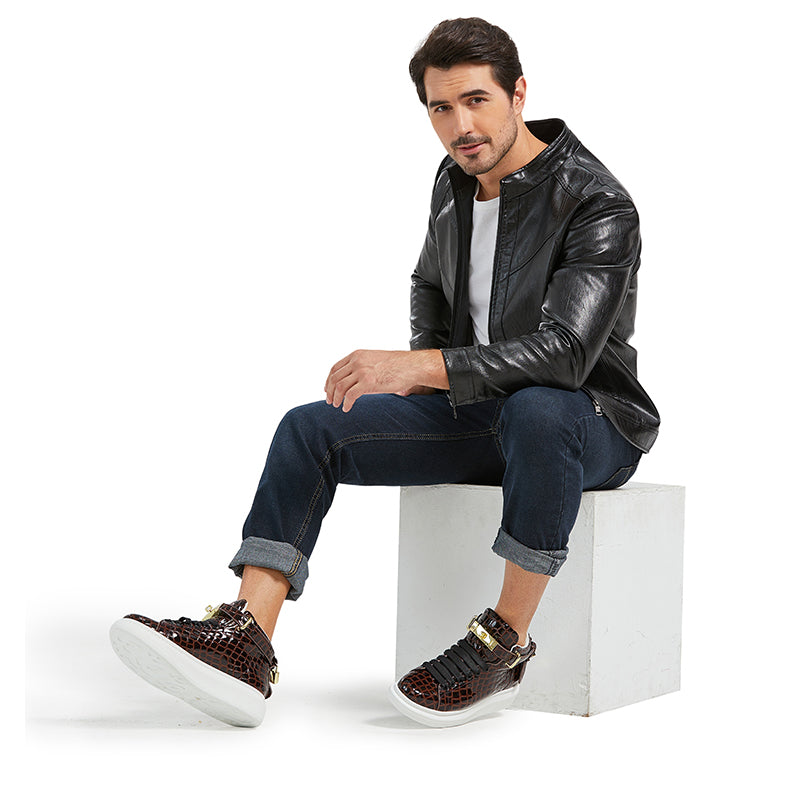 Sovereign High-Top – Glossy Coffee