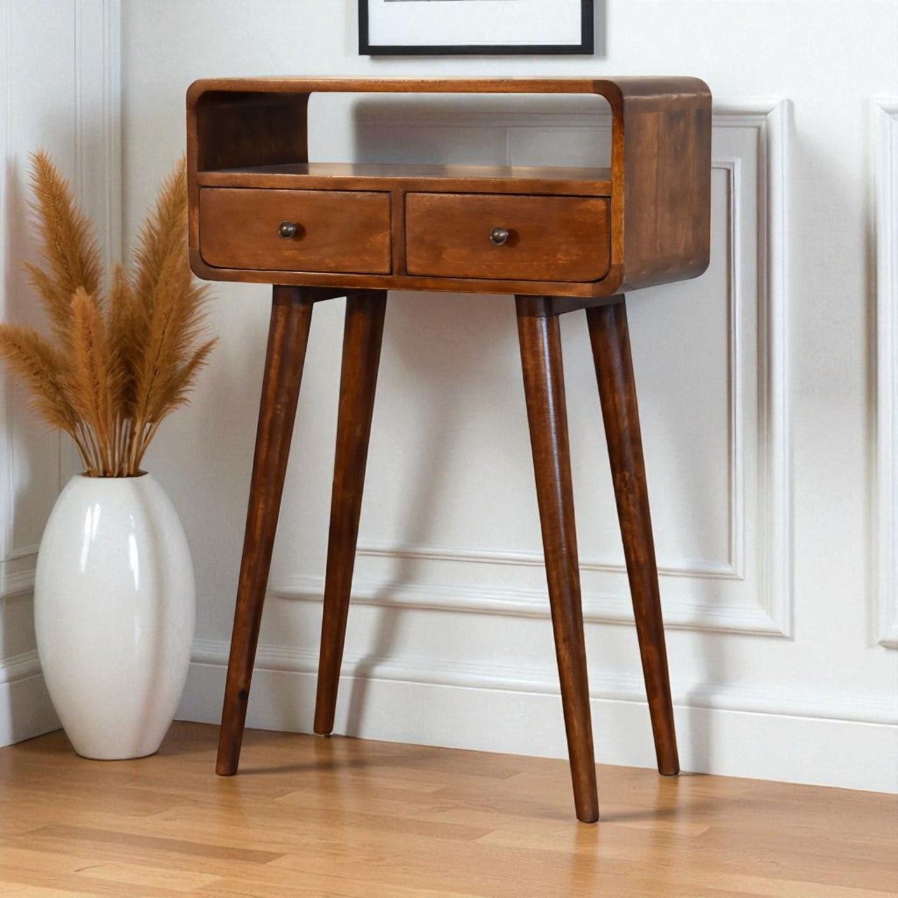 Solid Wood Mini Console Table