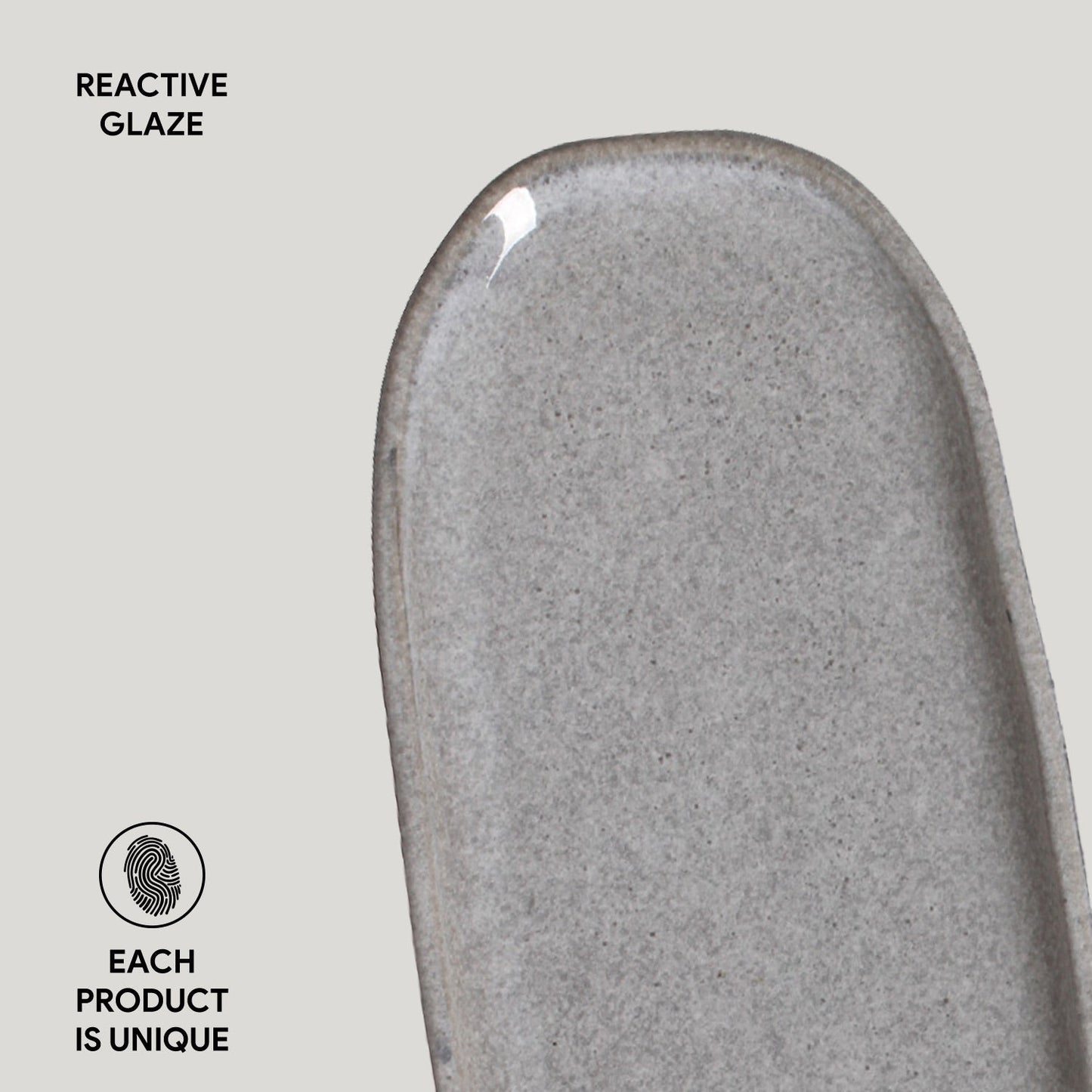 Shallow Organic Oval Platter Small Set of 4