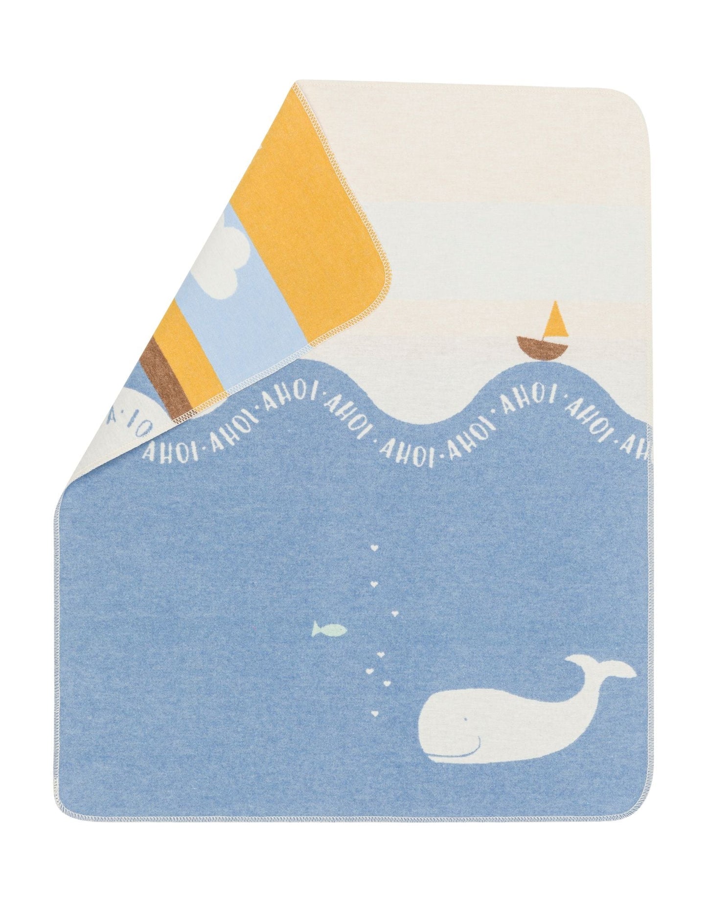 JUWEL Baby Blanket "Whale/AHOI "