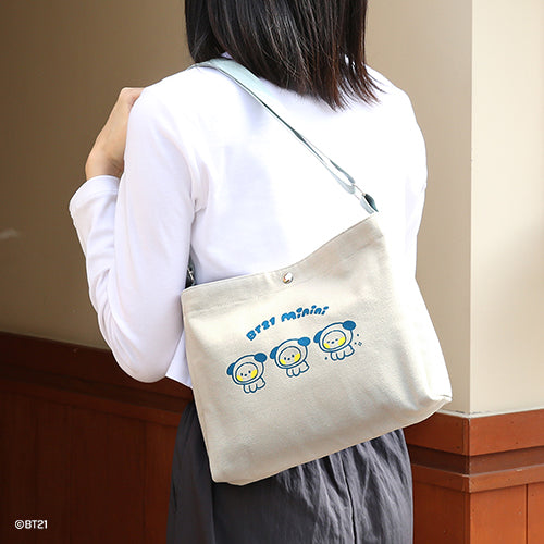 BTS  x BT21 Minini Canvas Bag And Pouch