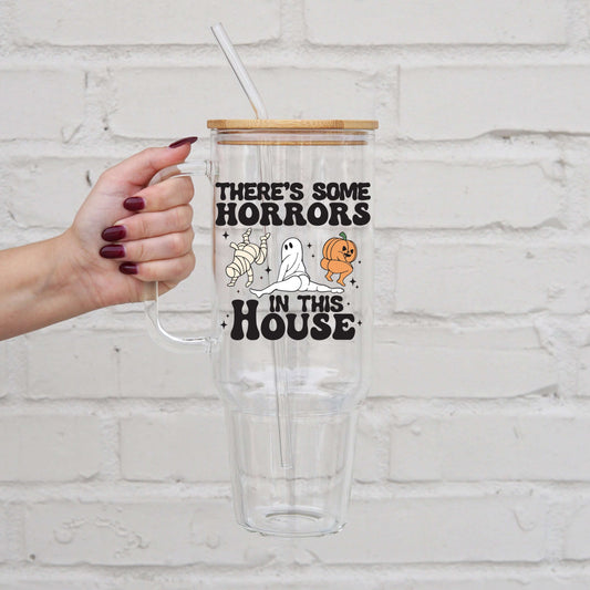 Horrors In this House Tumbler With Lid and Straw