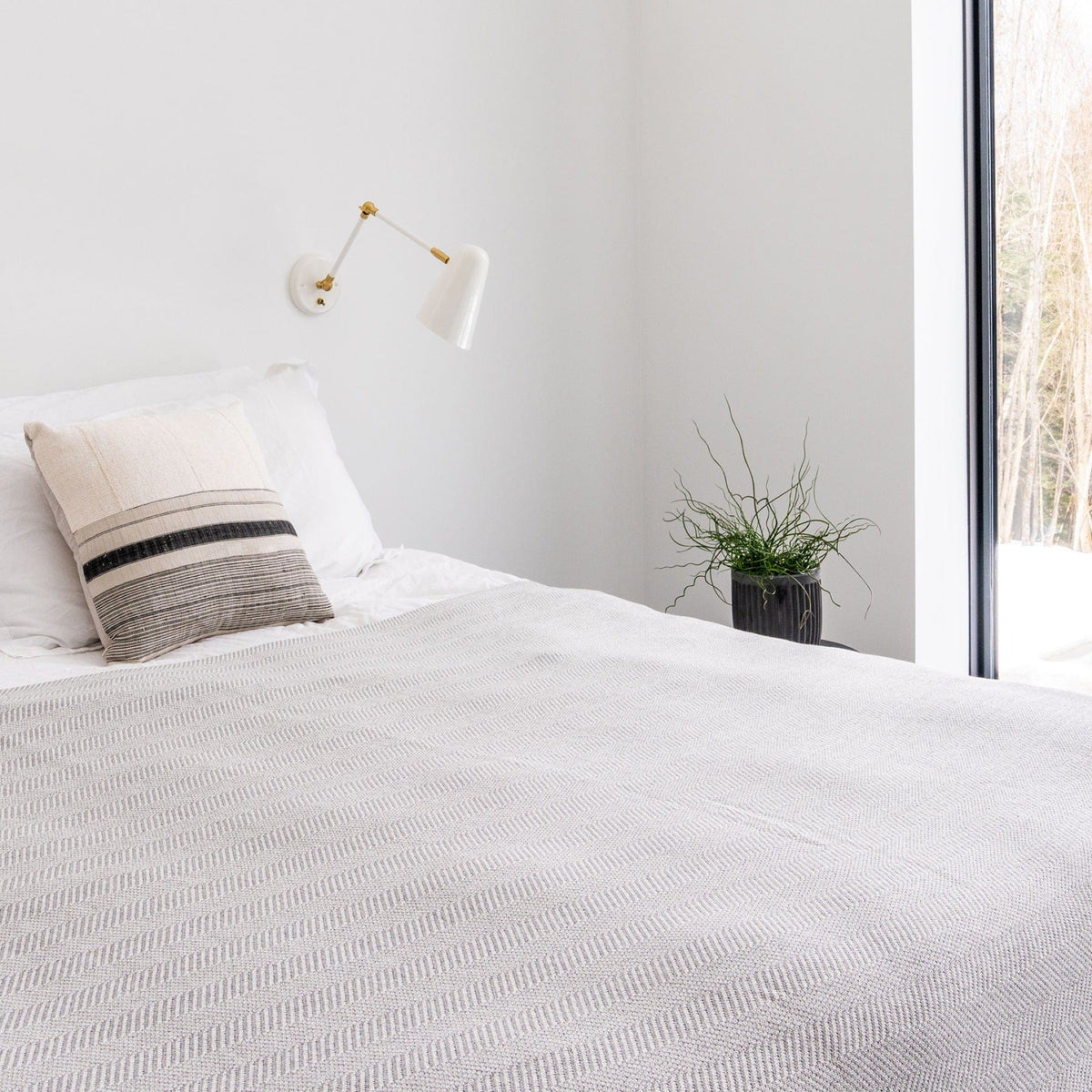 Herringbone - 60" x 80" Jumbo Sustainable Knit Throw Blanket
