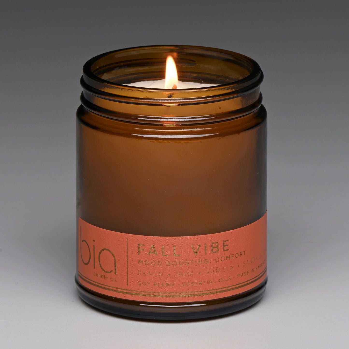Fall Vibe Functional Fragrance Soy Blend Candle — Spiced Fruit, Cedarwood & Vanilla