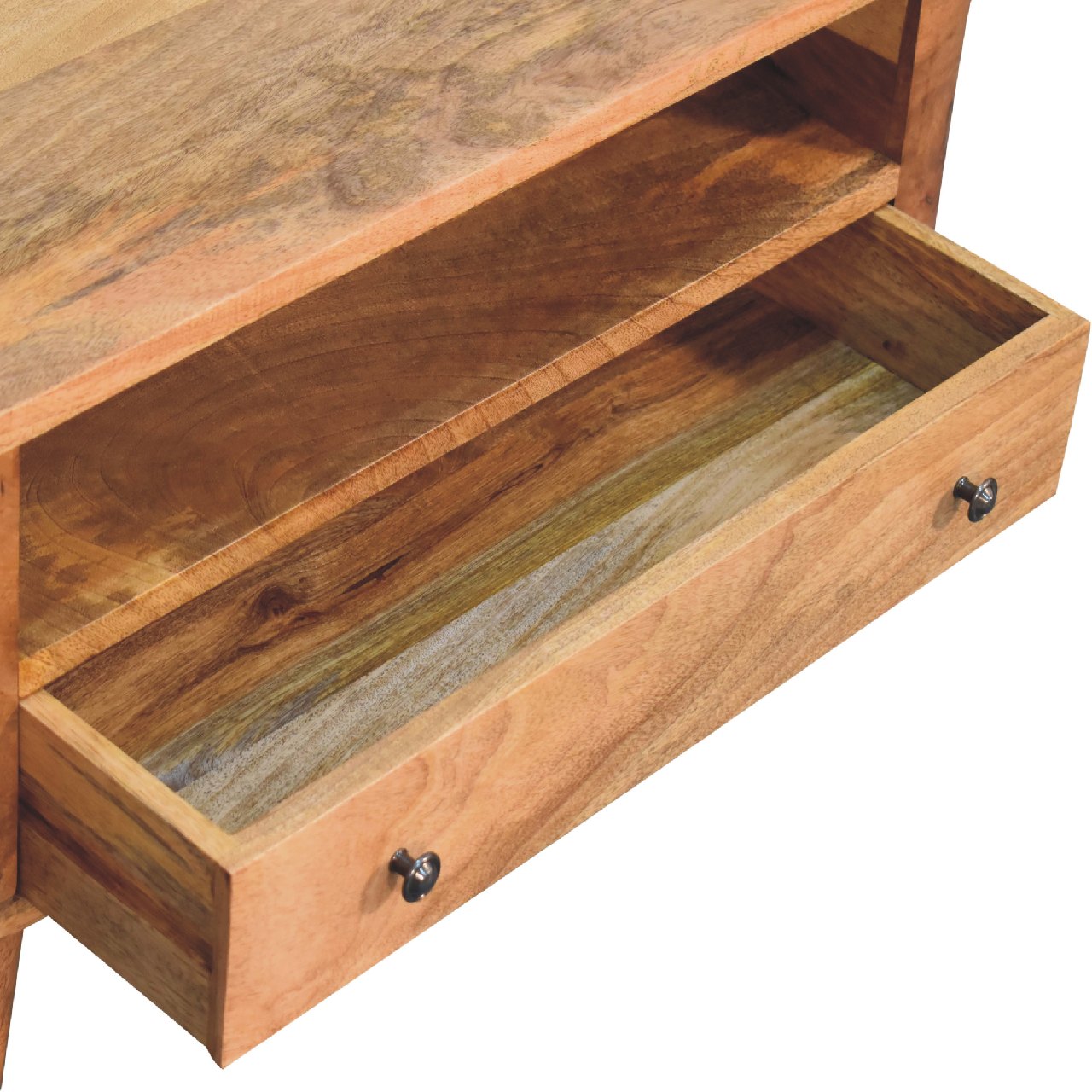 Solid Wood Mini Rounded Entertainment Unit