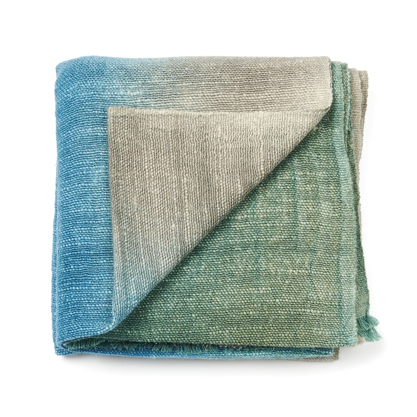 Handwoven Merino Throw Blanket in Serene Shades