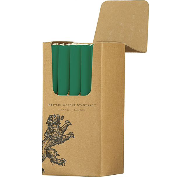S/25 Beryl Green Dinner Candles