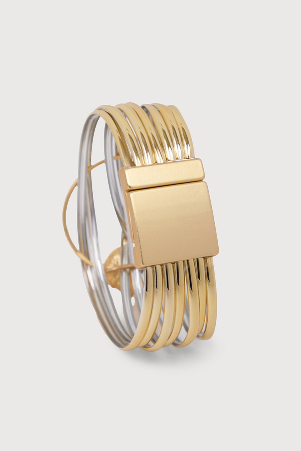 Halo Statement Leather Bracelet