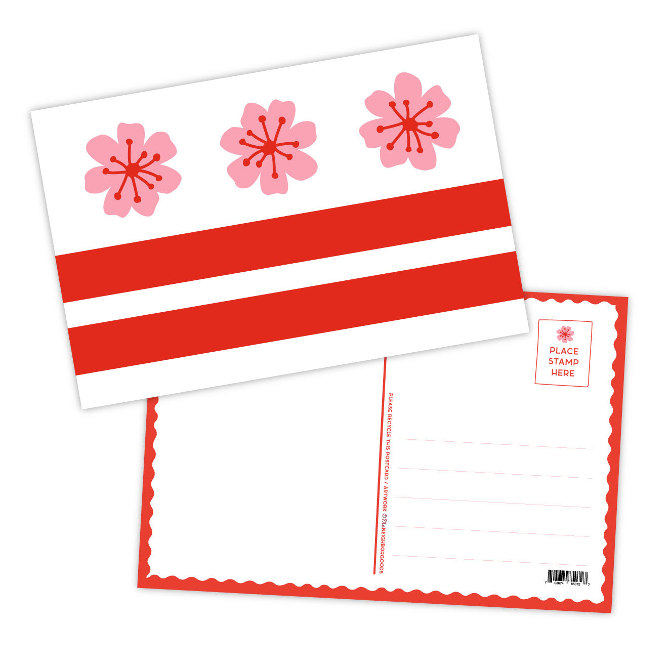 DC Blossom Flag Postcard