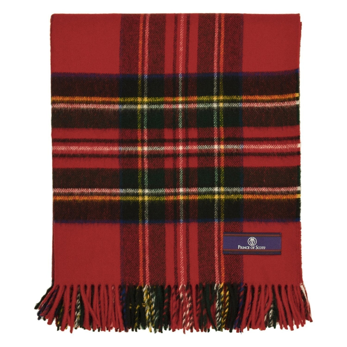 Prince of Scots  Merino Wool Throw - Royal Stewart