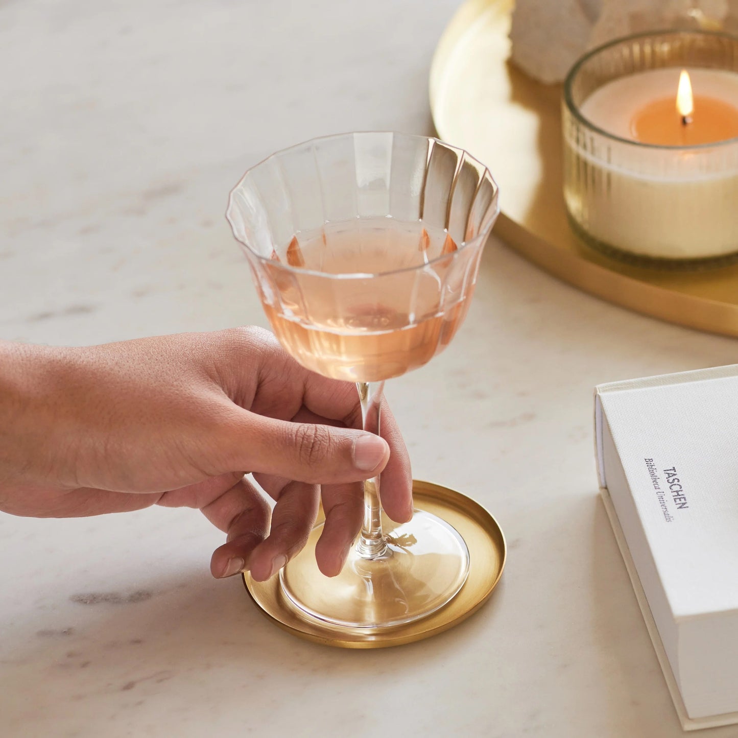 Heirloom Brass Coasters, Set of 4