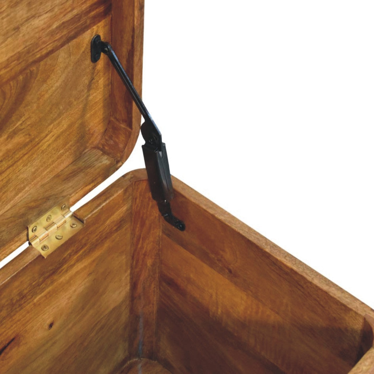 Solid Wood Bola Storage Trunk Bench