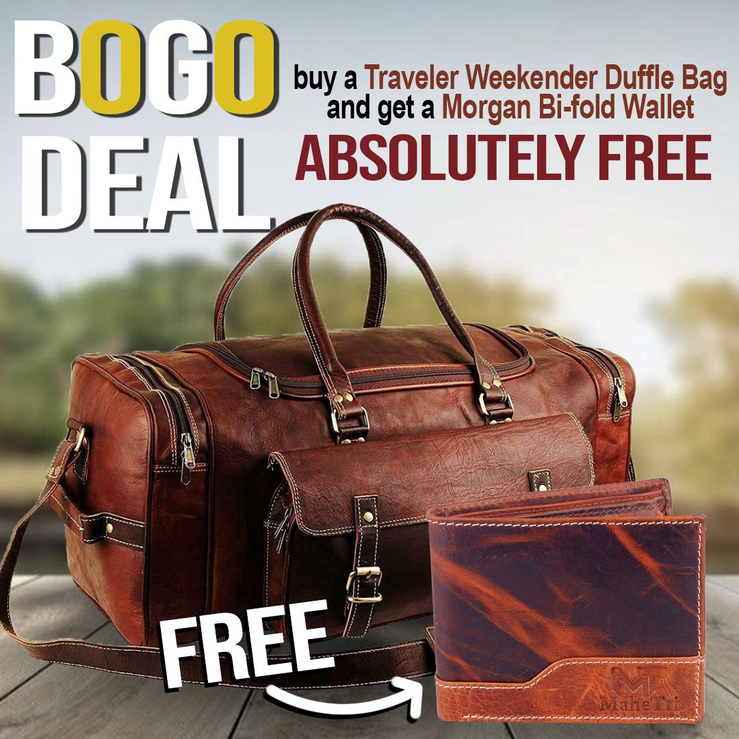 Traveler Weekender Duffle Bag + FREE Wallet - Osadia Concept Store