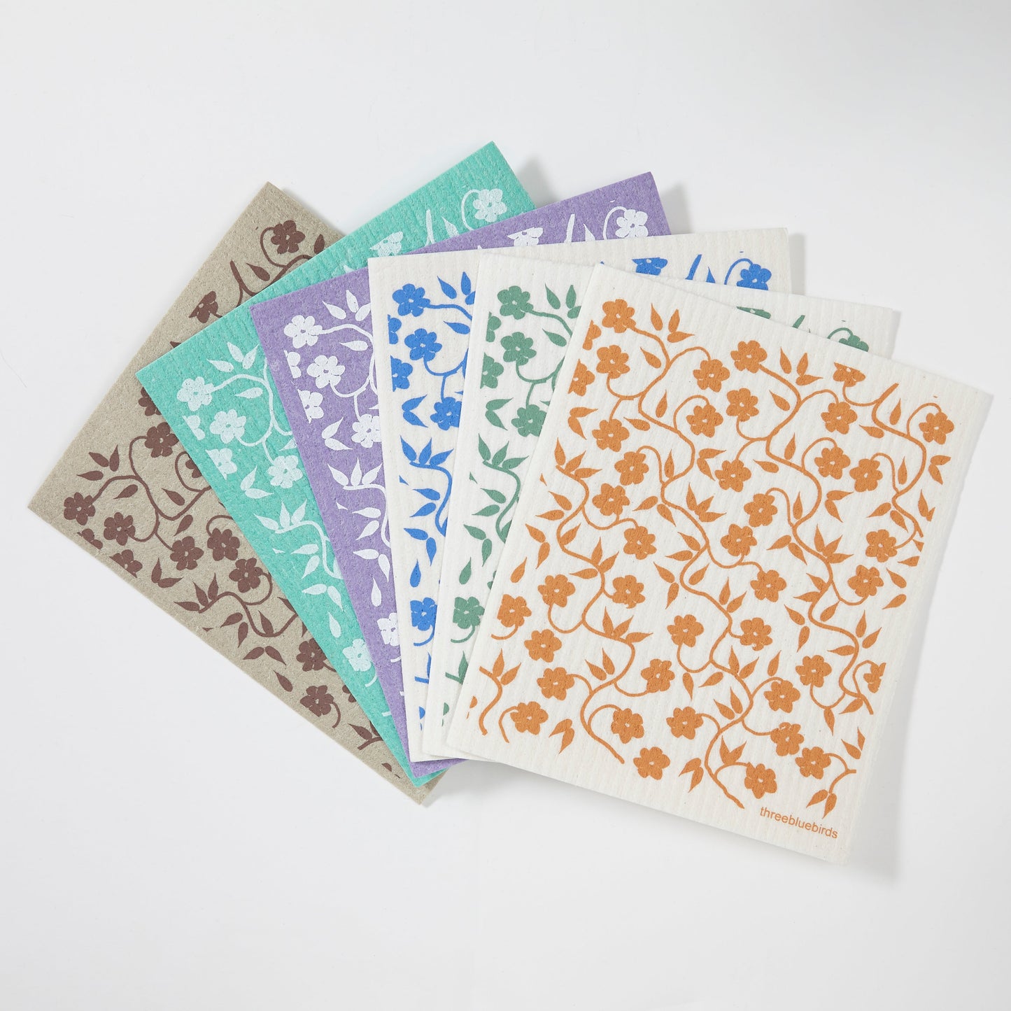 Fine Vines Bundle (8 Swedish dishcloths)
