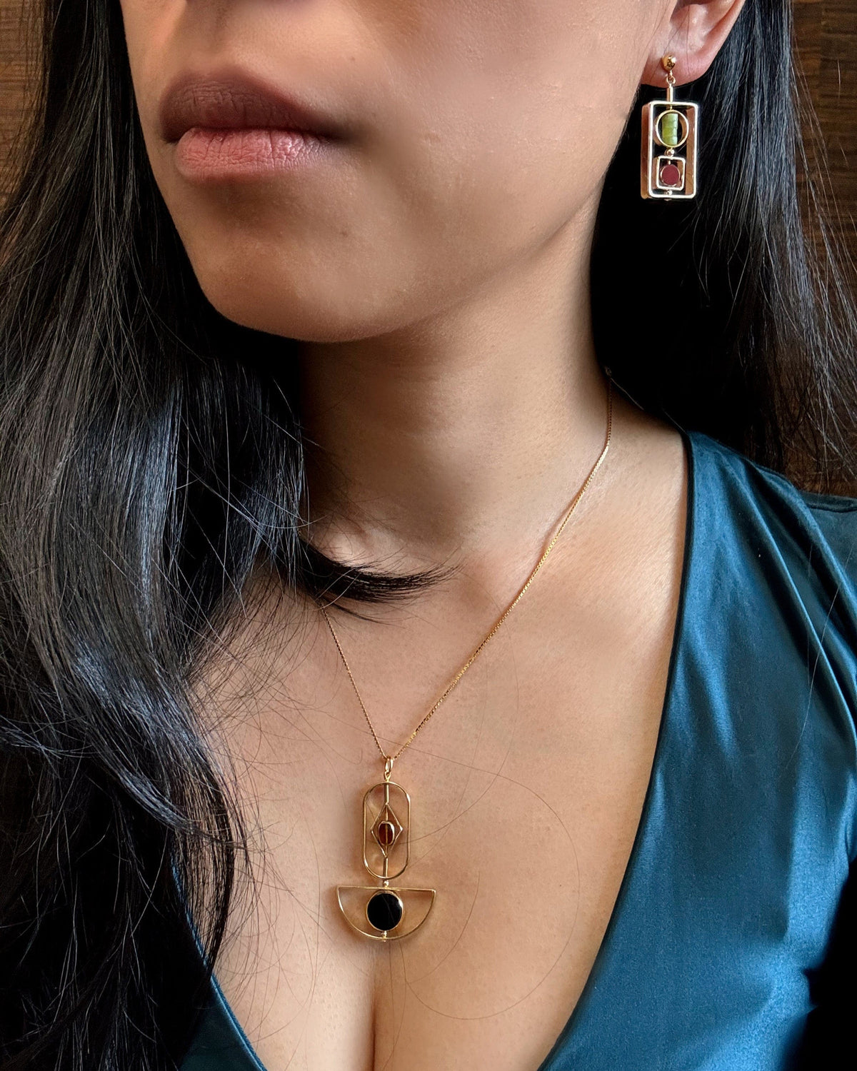Art x Nephrite Jade Earrings