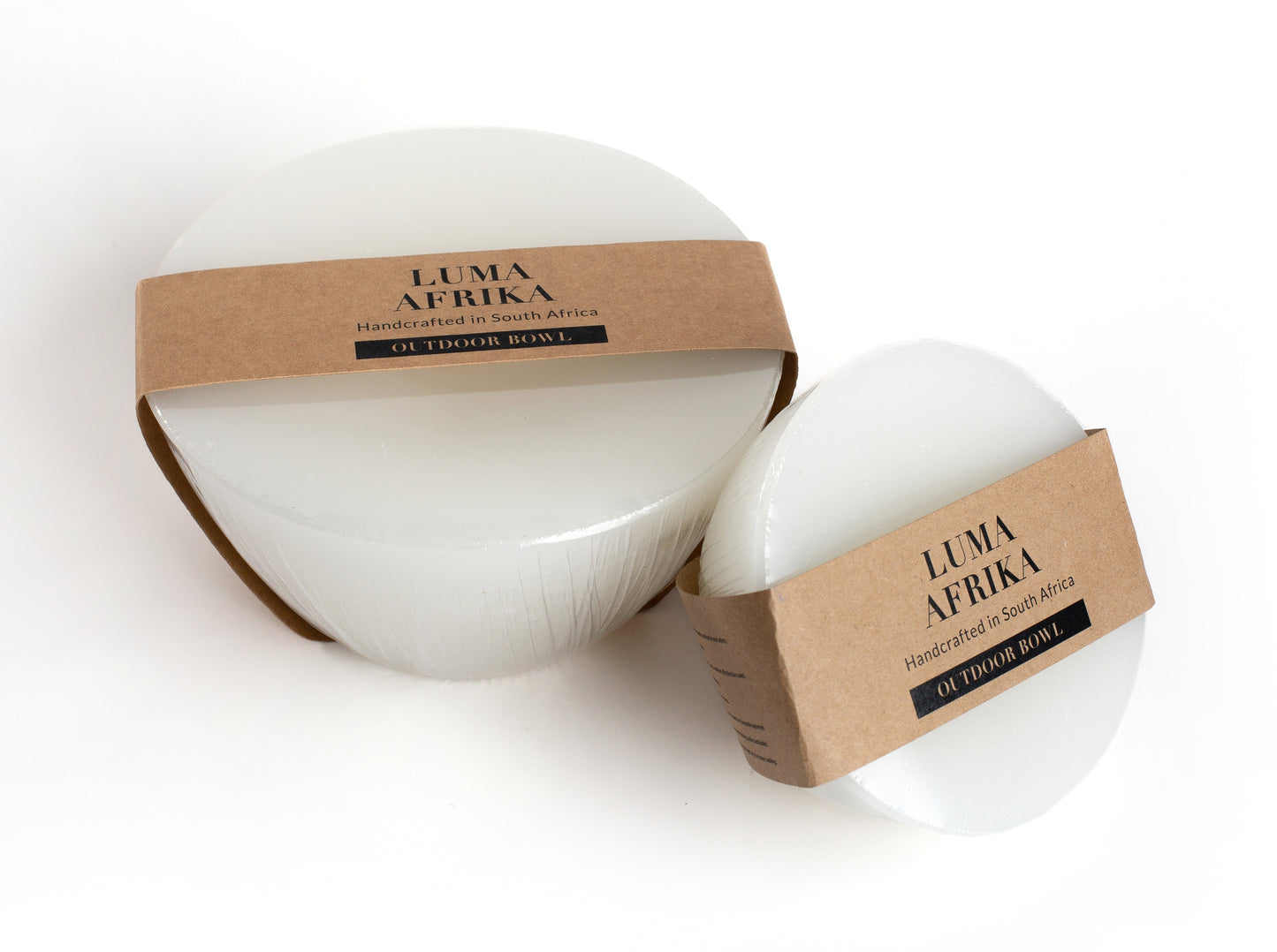 Luma Afrika Outdoor Candle Bowl & Insect Repelliant - White / Medium