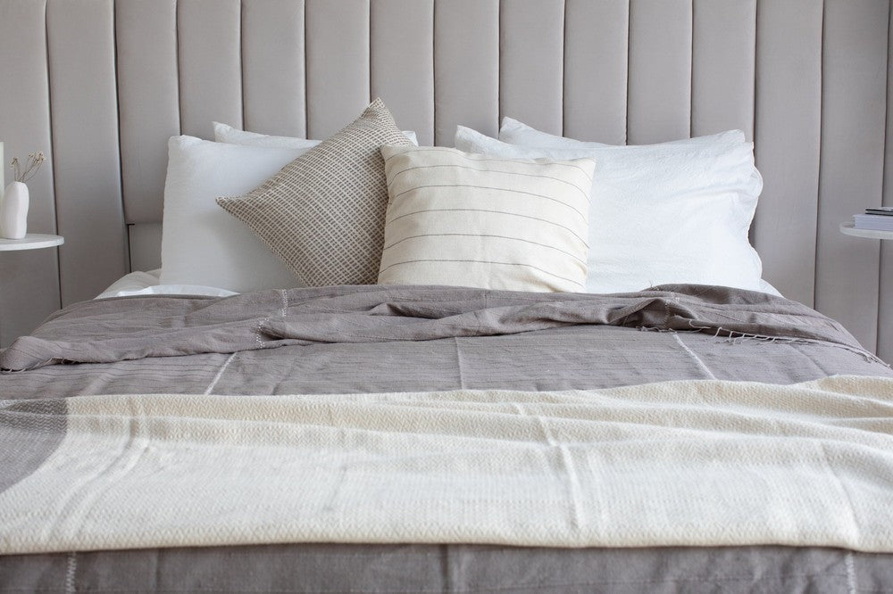 Adama Handwoven Ethiopian Cotton Throw Pillow