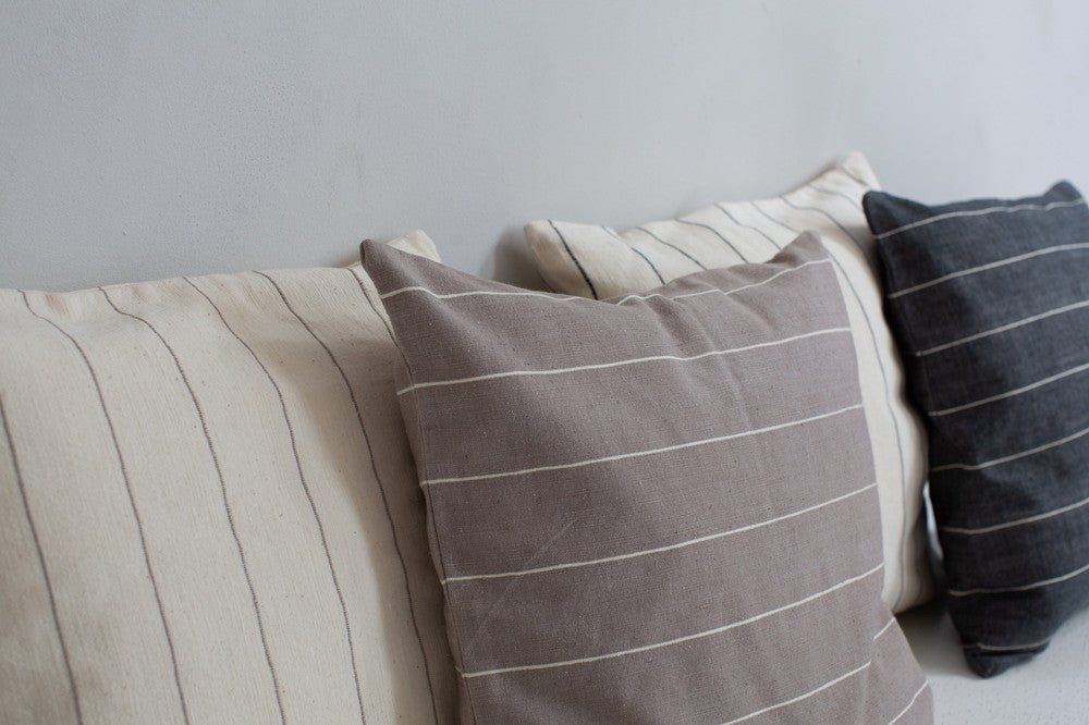 Adama Handwoven Ethiopian Cotton Throw Pillow