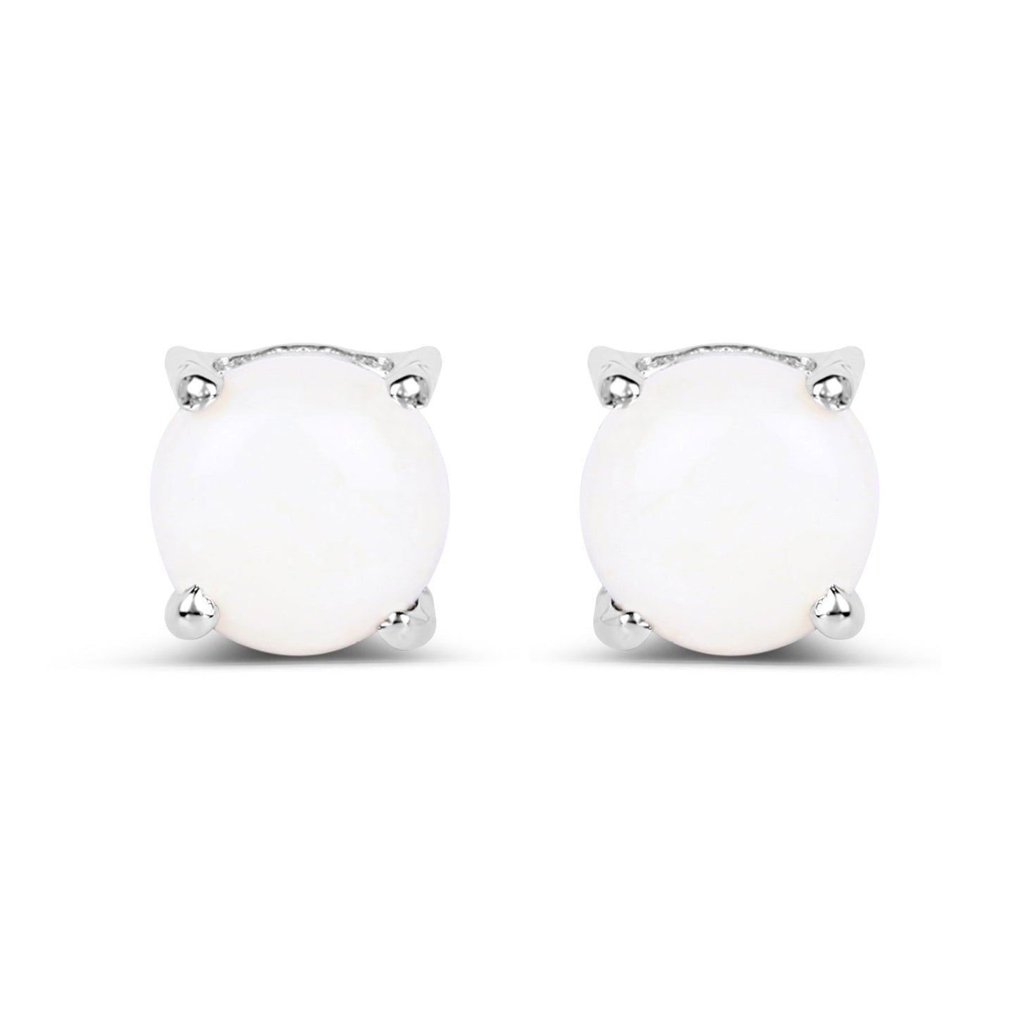 1.18 Carat Genuine Opal .925 Sterling Silver Earrings