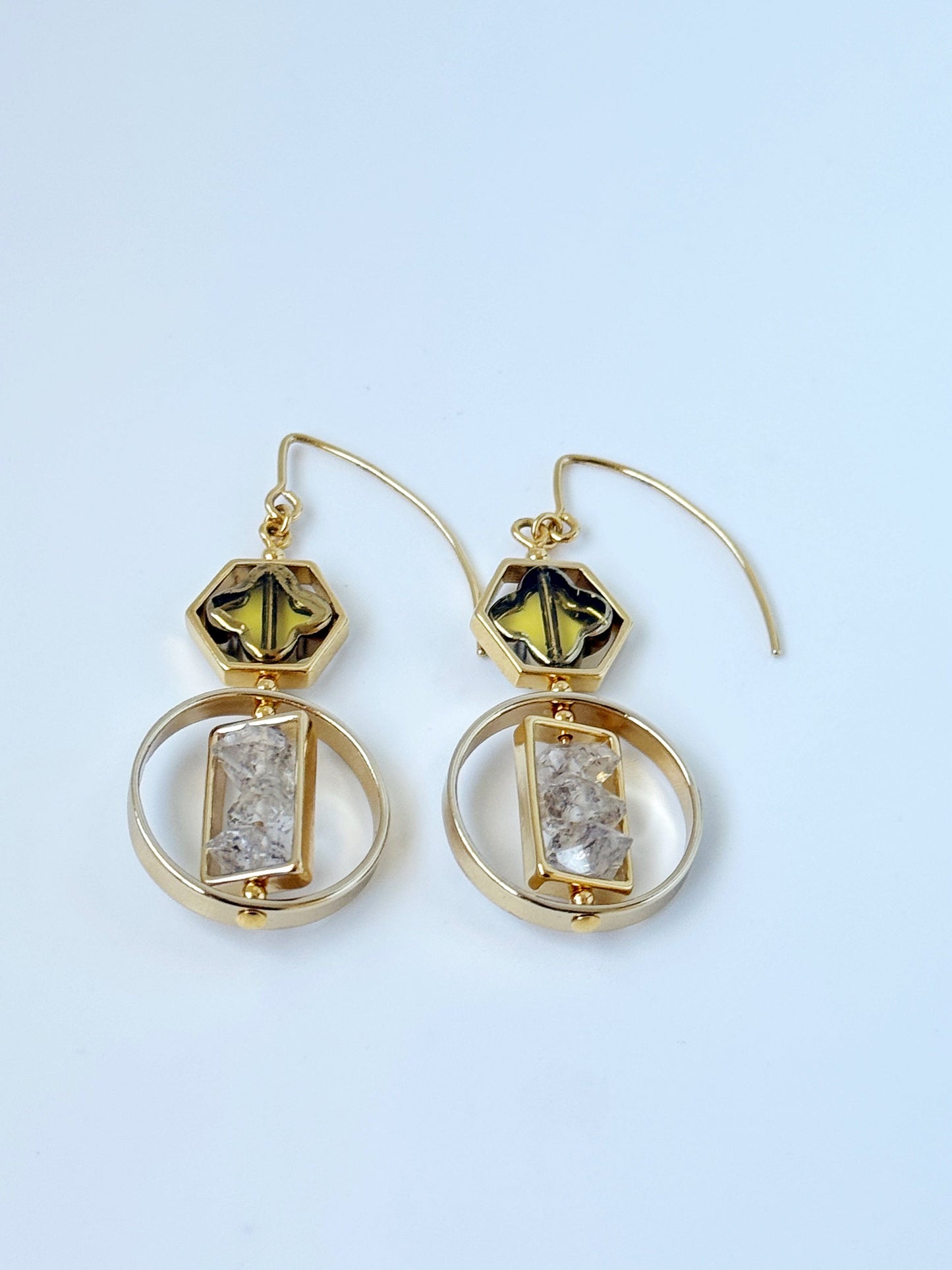 Art x Herkimer Crystals Earrings