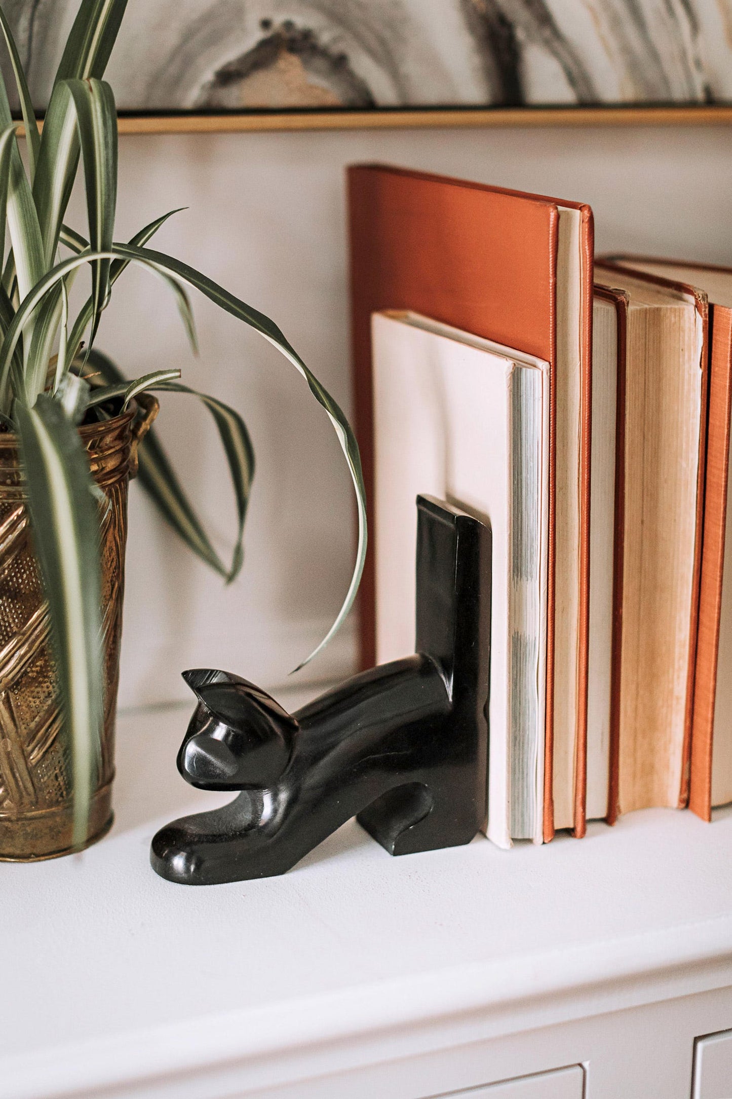 Playful Cat Bookends