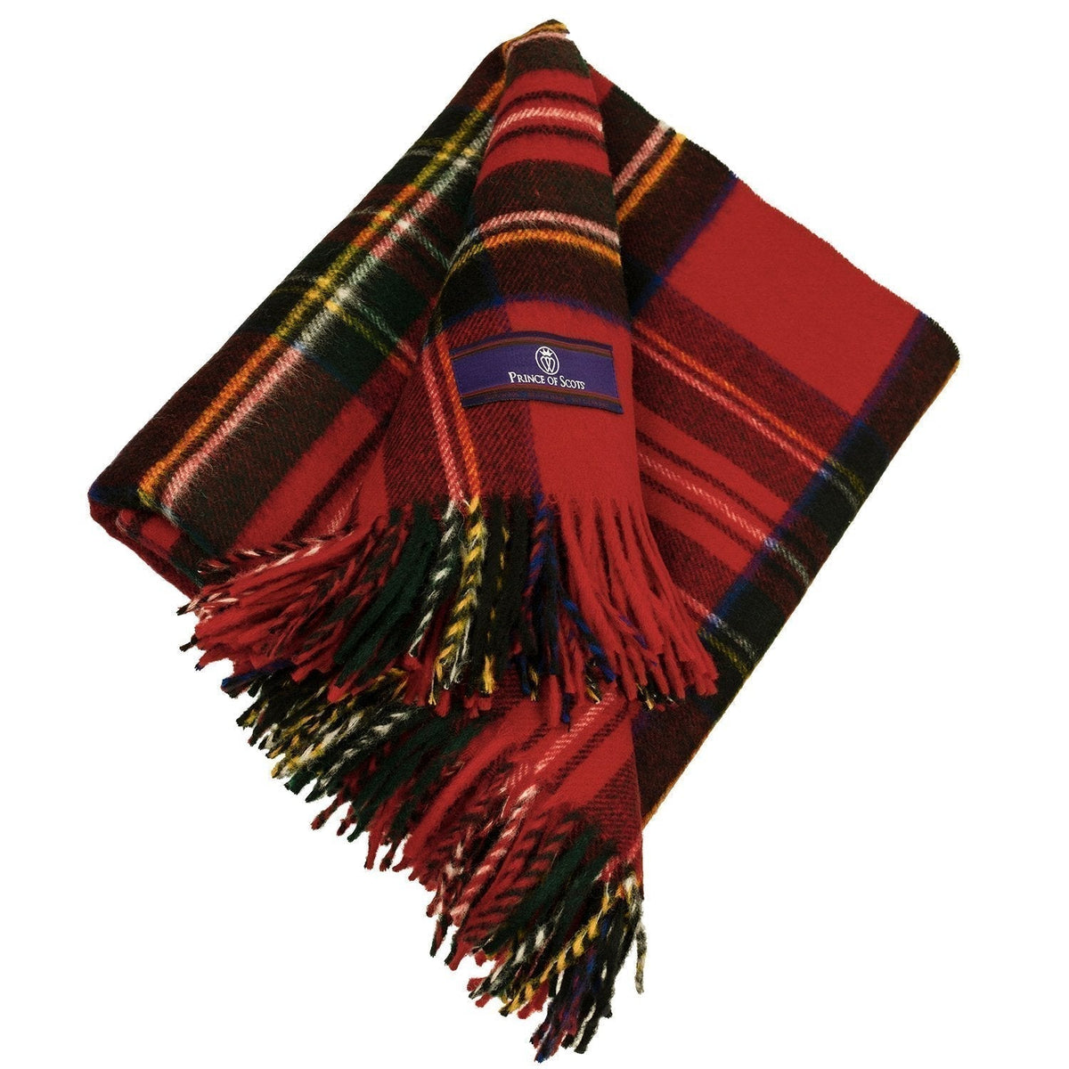 Prince of Scots  Merino Wool Throw - Royal Stewart