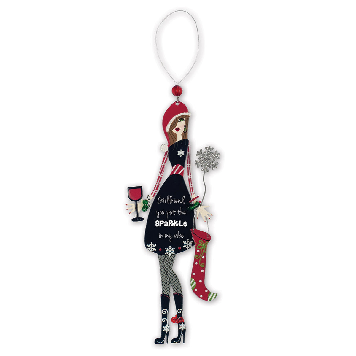 Sassy & Classy Girlfriends Ornaments - Set of 4