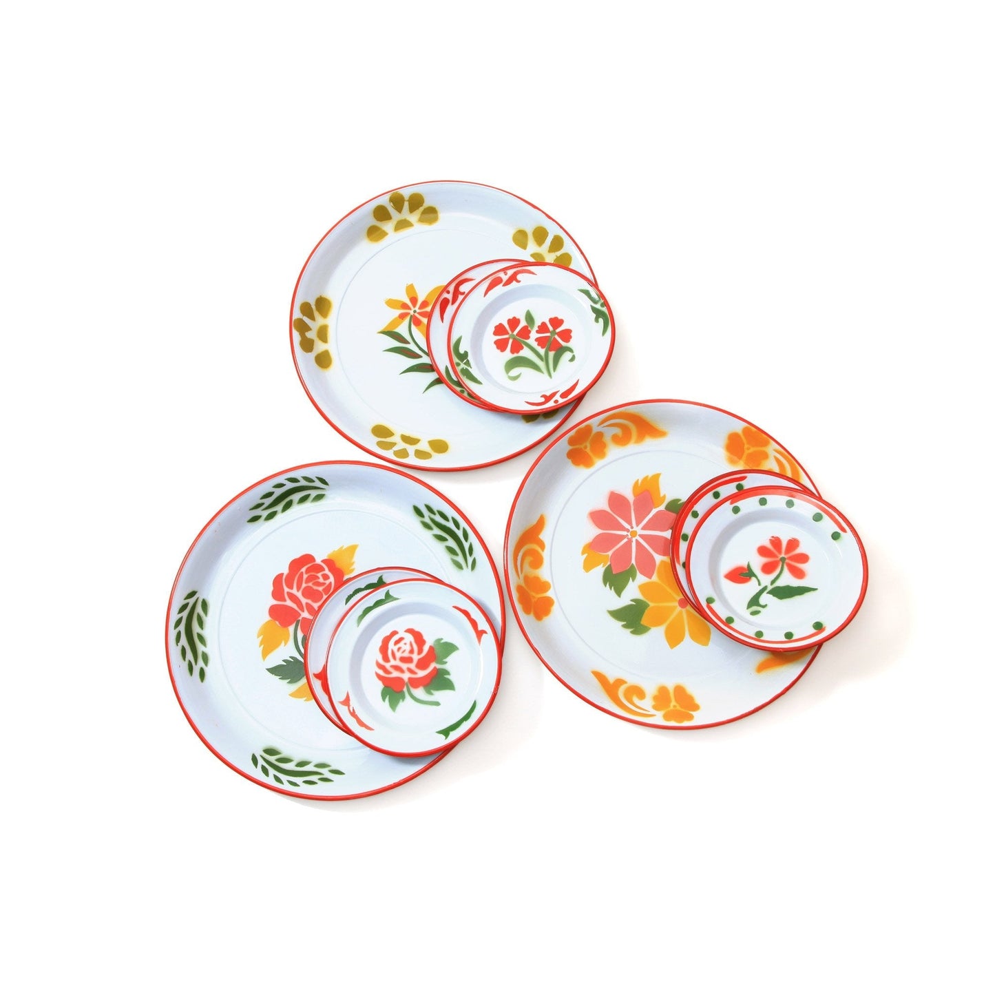 ENAMEL SERVING SET