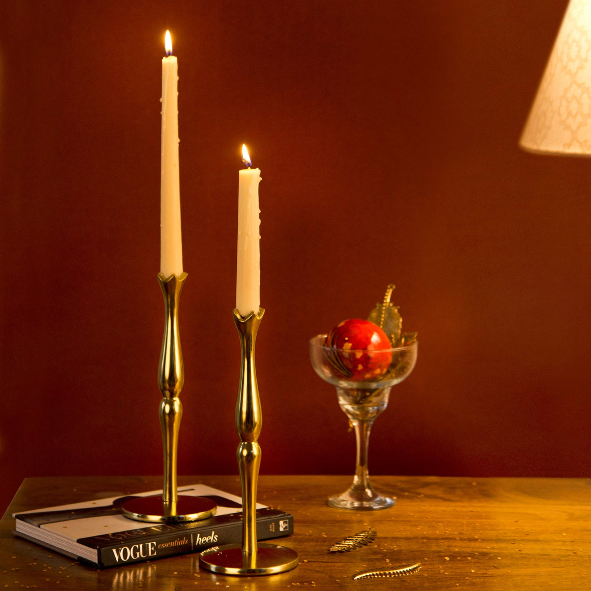 Holiday Accents Brass Candlesticks – Set of 2