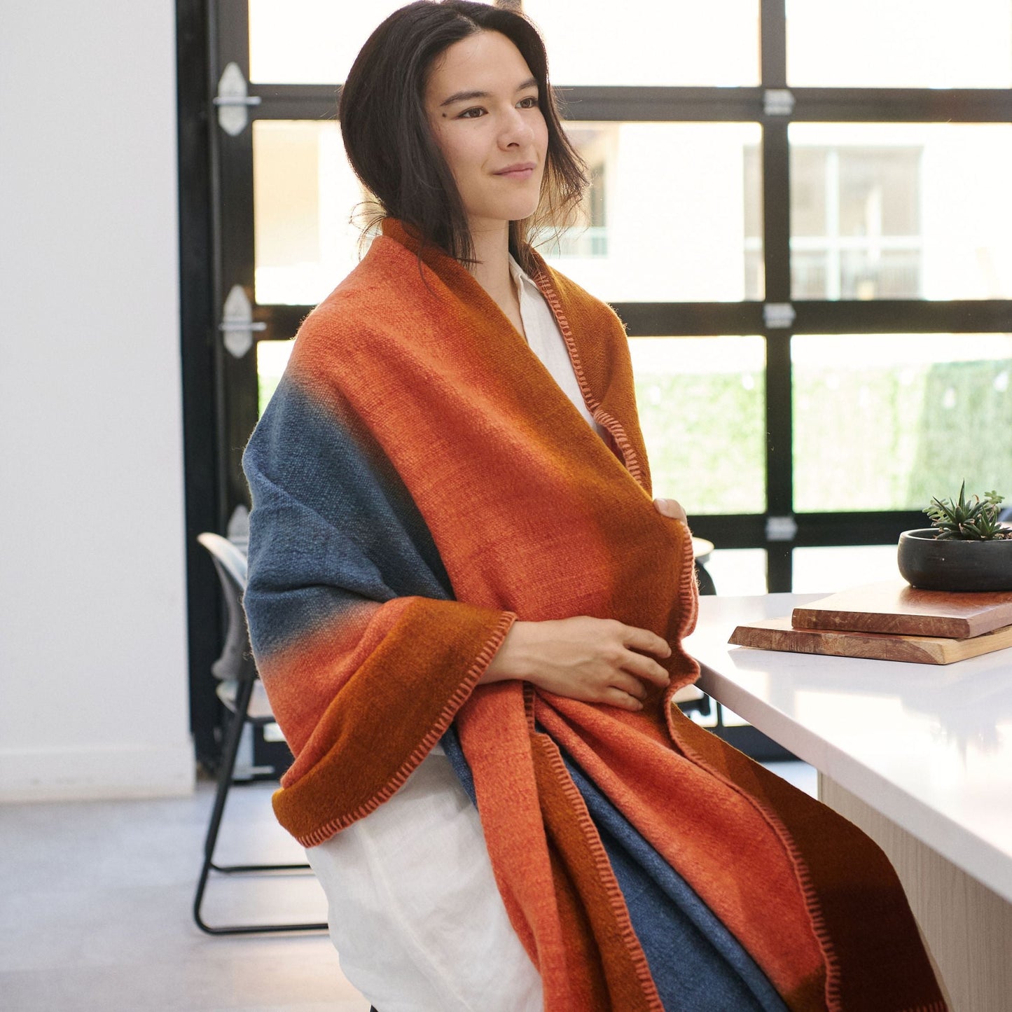 Handwoven Merino Throw Blanket