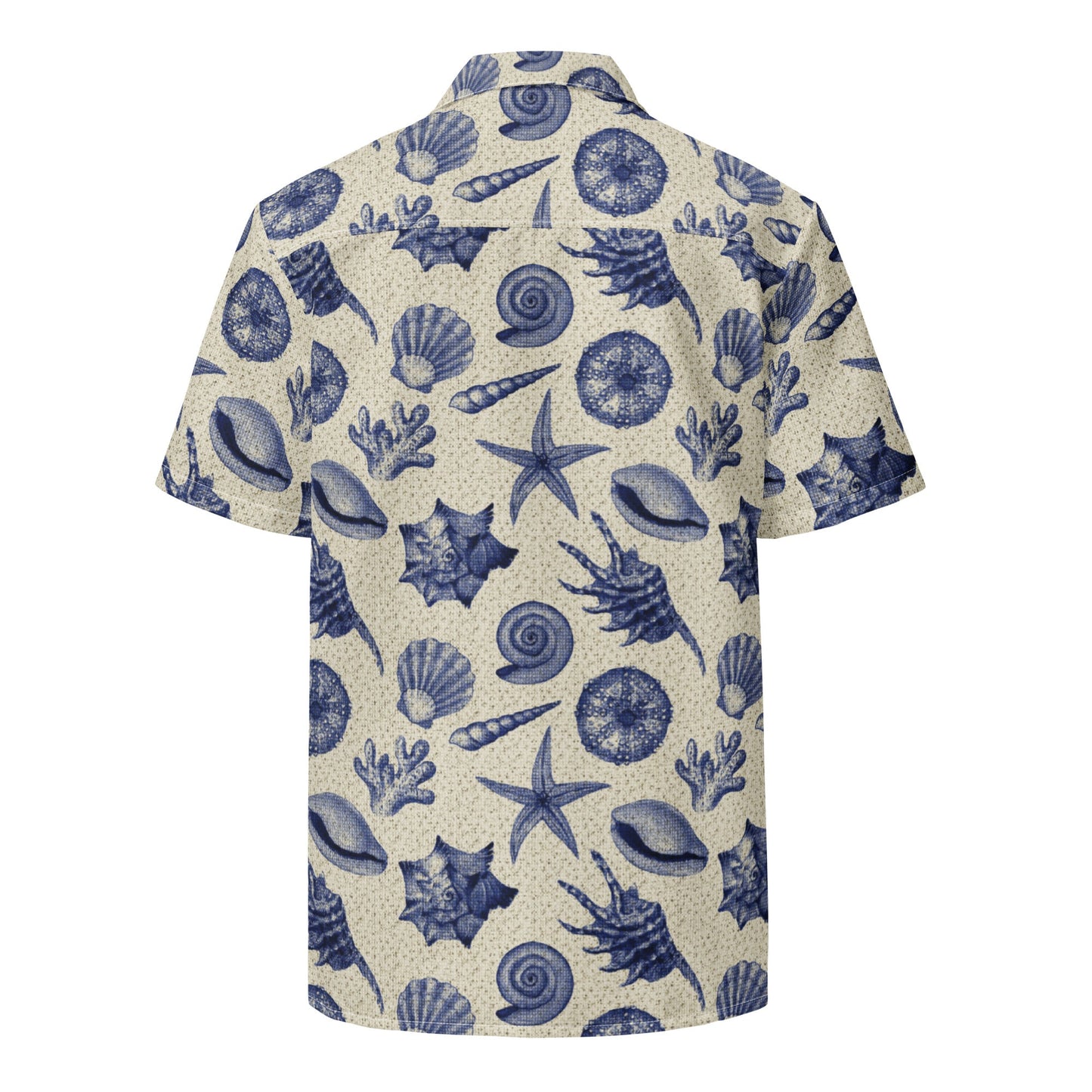 Men’s Vintage Beach Shell Hawaiian Shirt – Lightweight & Sustainable