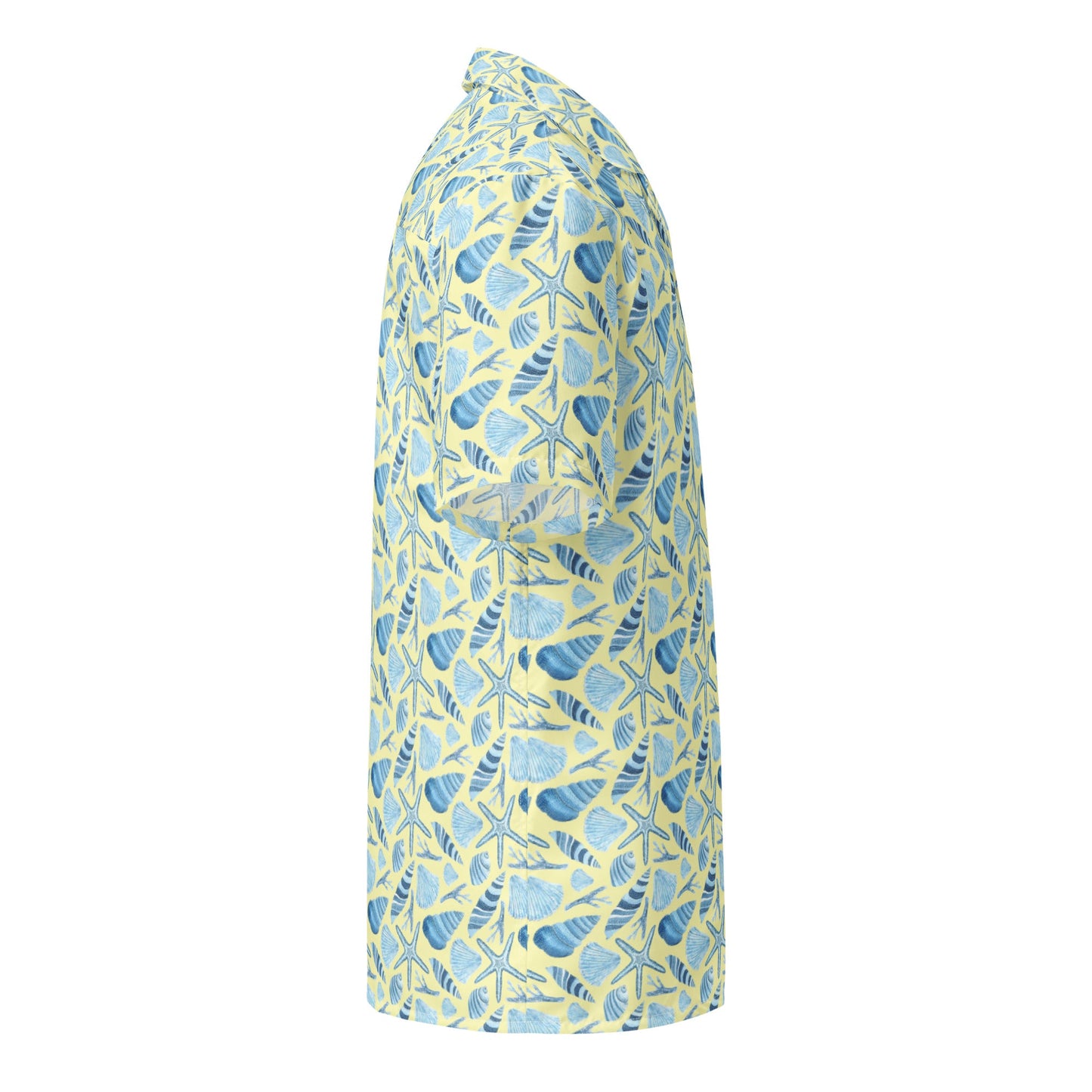 Sunny Shell Button Down Hawaiian Shirt