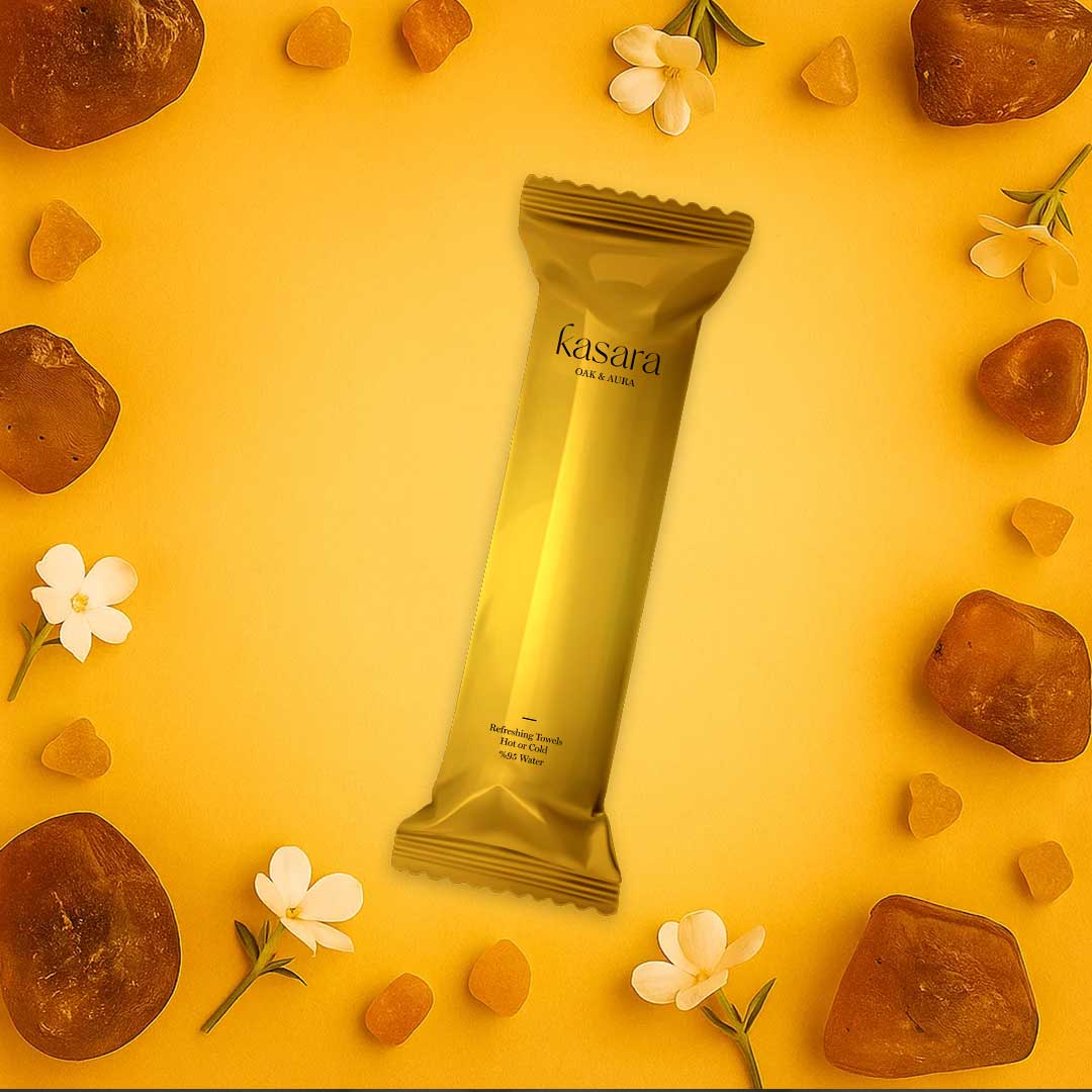 Scented Towel – Woody Amber Essence (Hot or Cold Use)