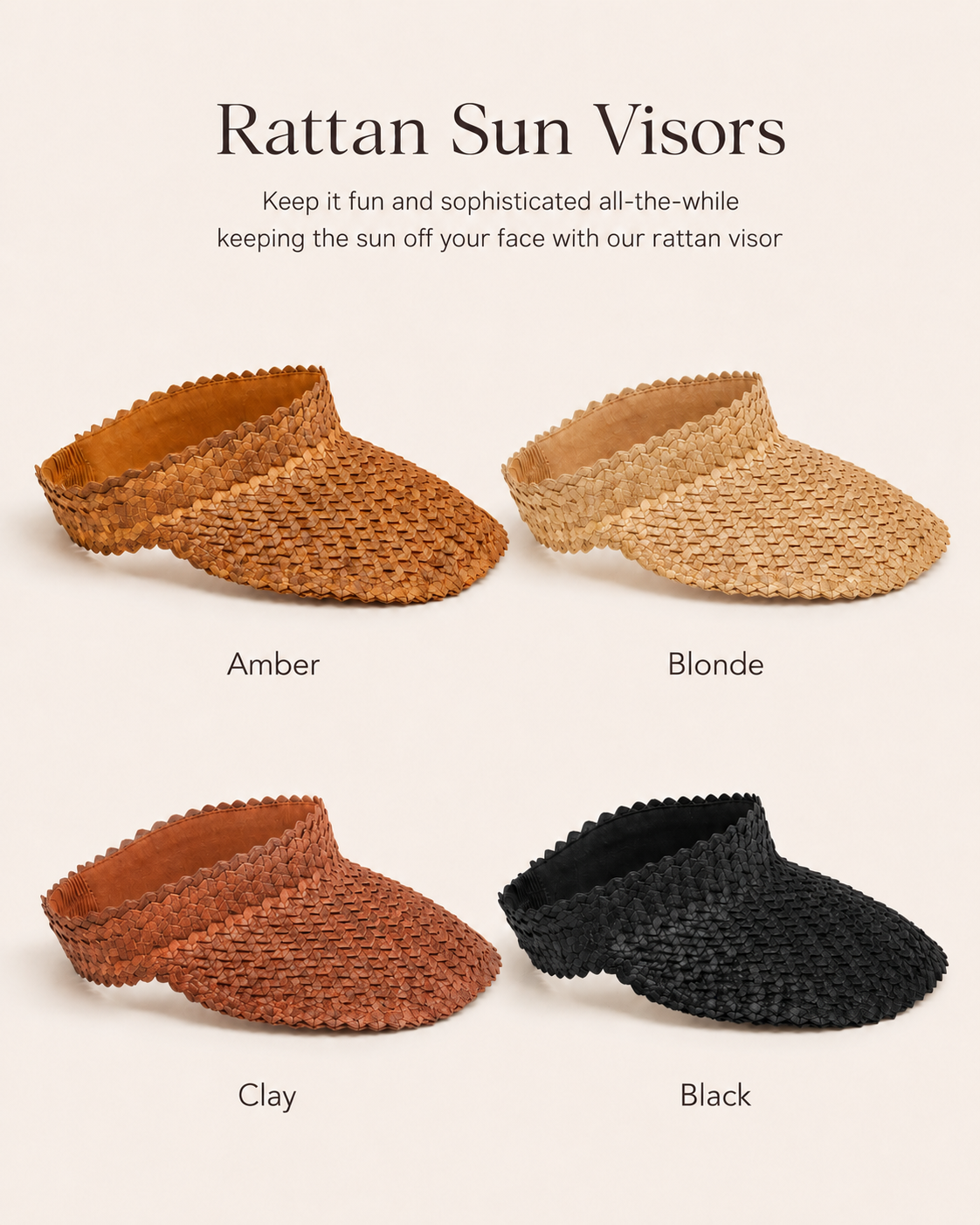 Rattan Sun Visors