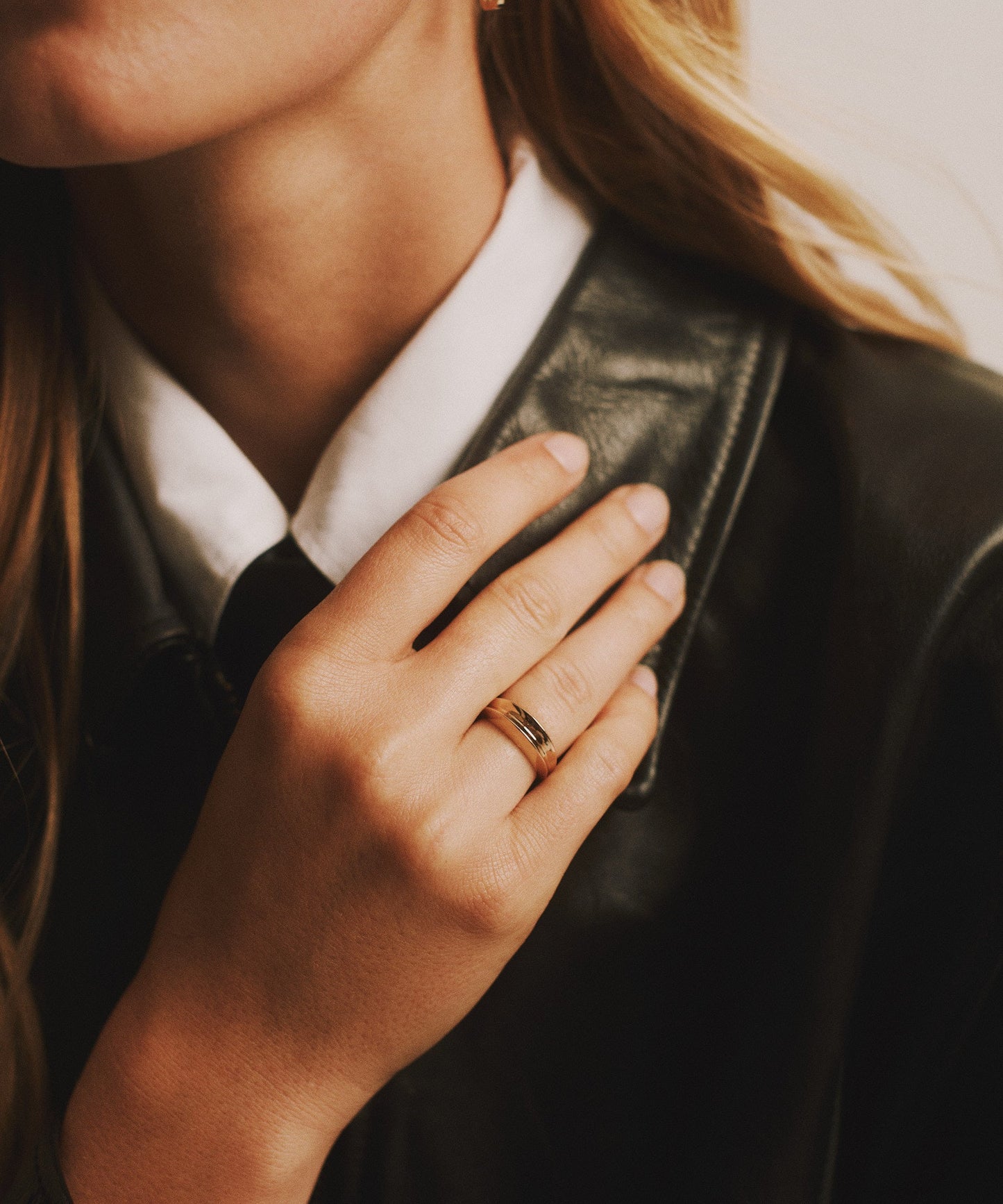 Alfie Groove Dome Ring 14k Recycled Solid Gold