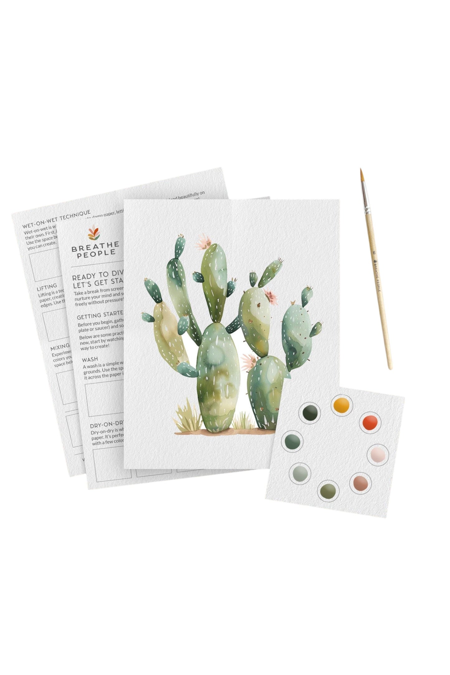 Cactus All-In-One Watercolor Kit