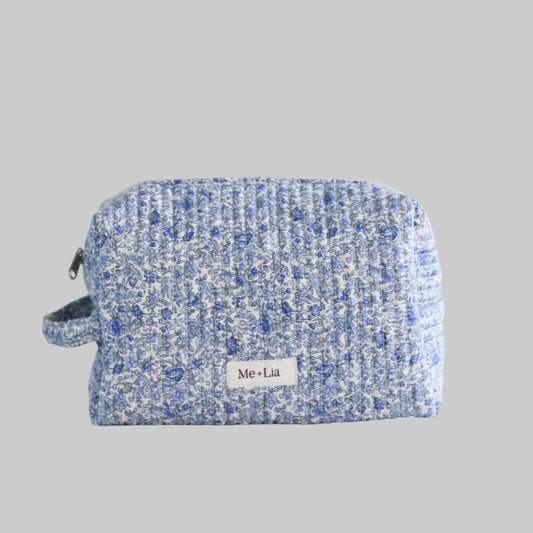 Blue Blossom Make-up Pouch - Large