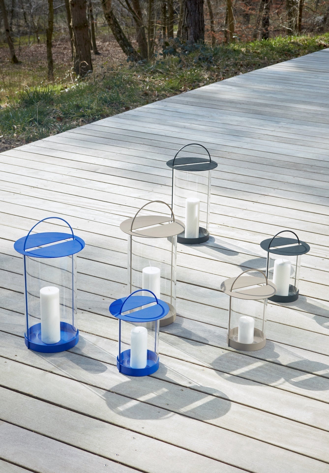 Maki Lantern - Small in Optic Blue