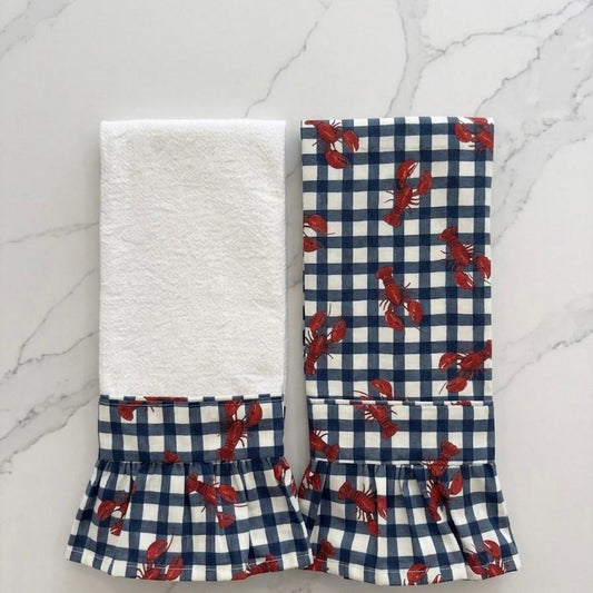 Nautical Lobster Kitchen Towels (Set of 2)