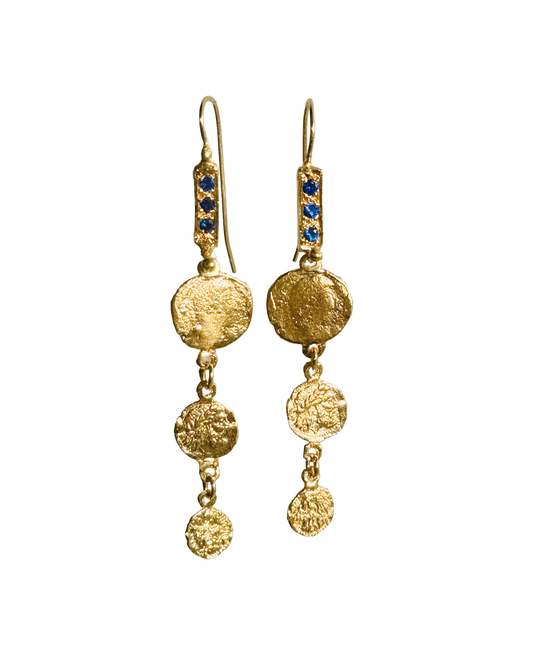 Little Lonely Sapphire Earrings