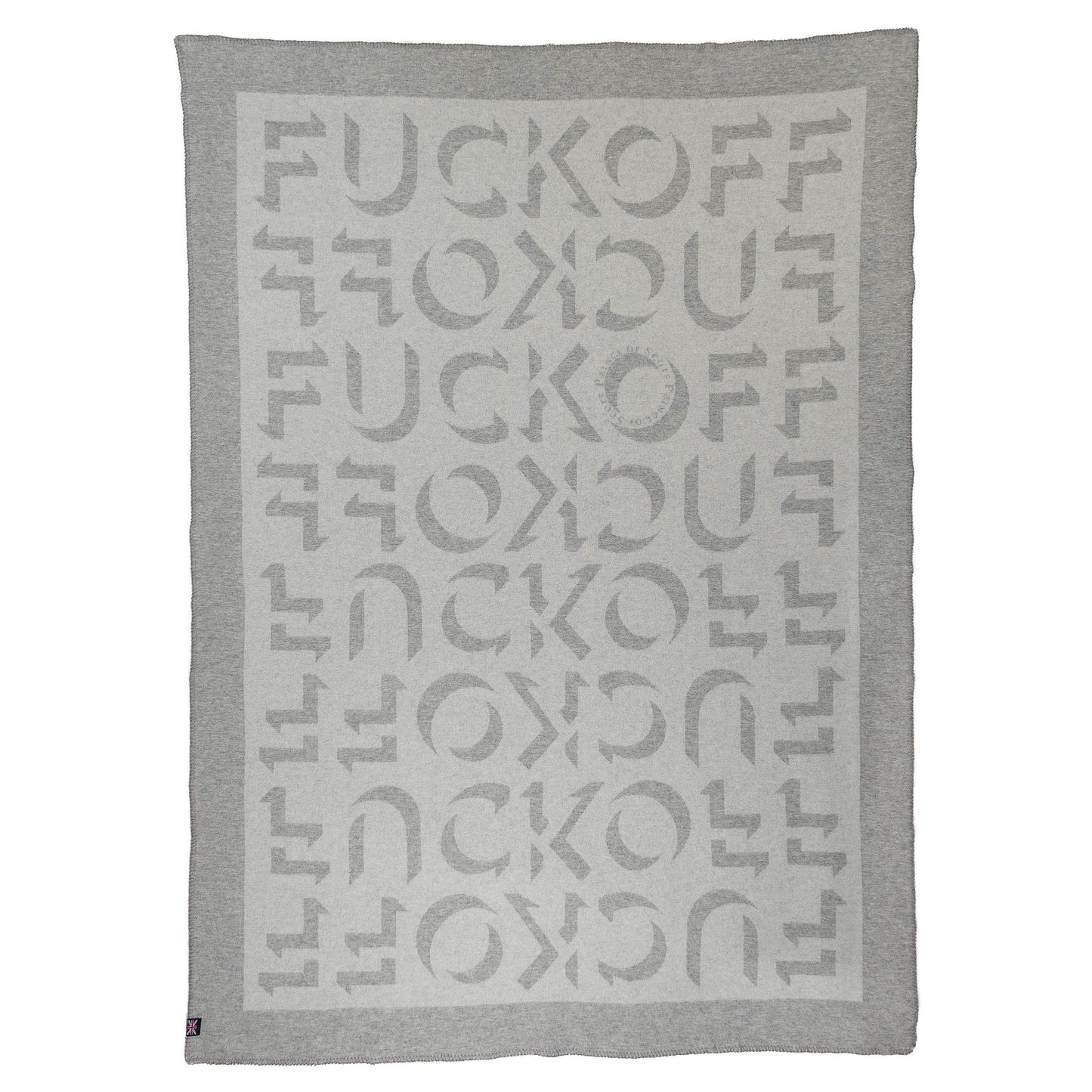 Prince of Scots Merino Wool Fleece Throw ~ Natural Expletive ~