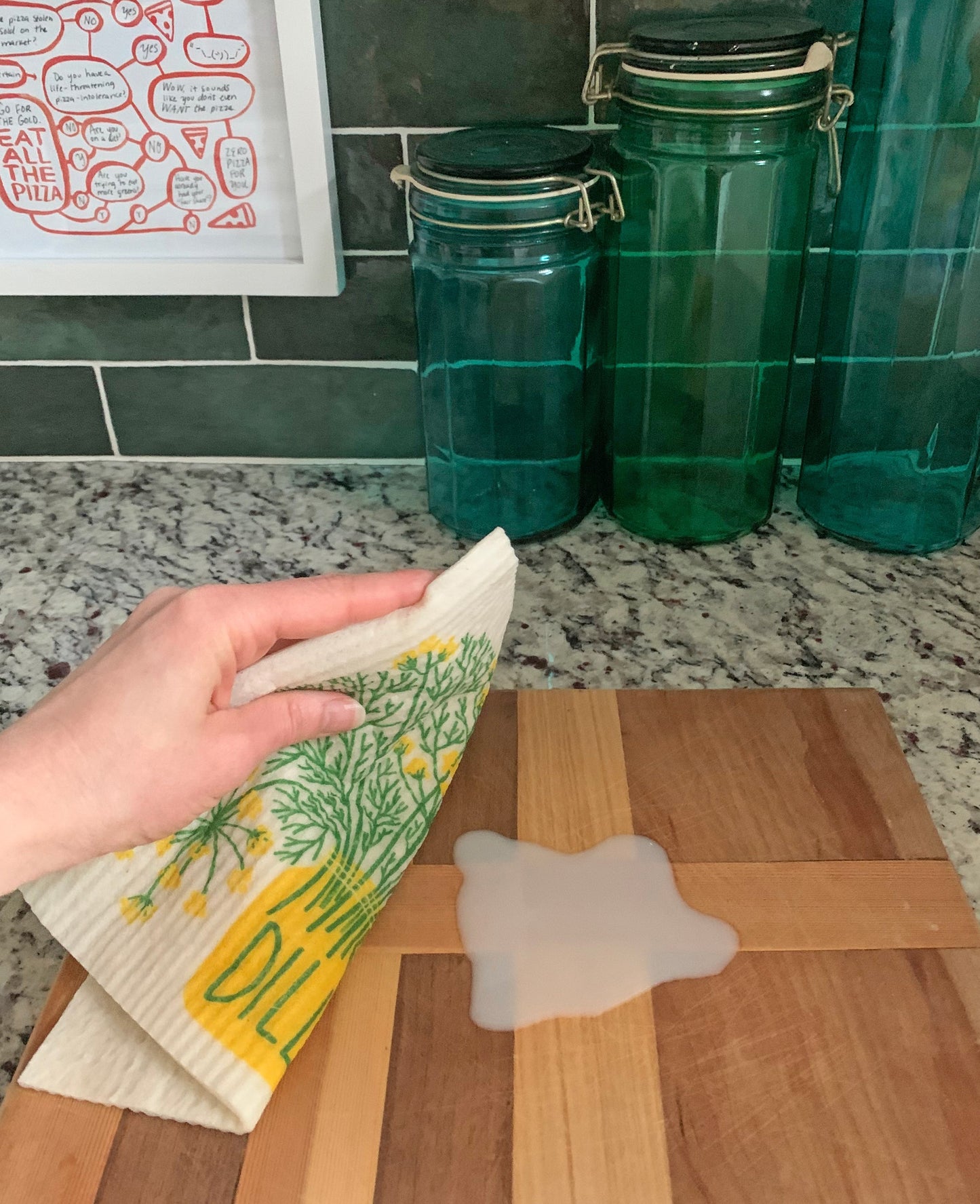 Dill Sponge Cloth
