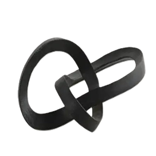 Abstract  Interlinked Sculpture | Black Modern Art Décor