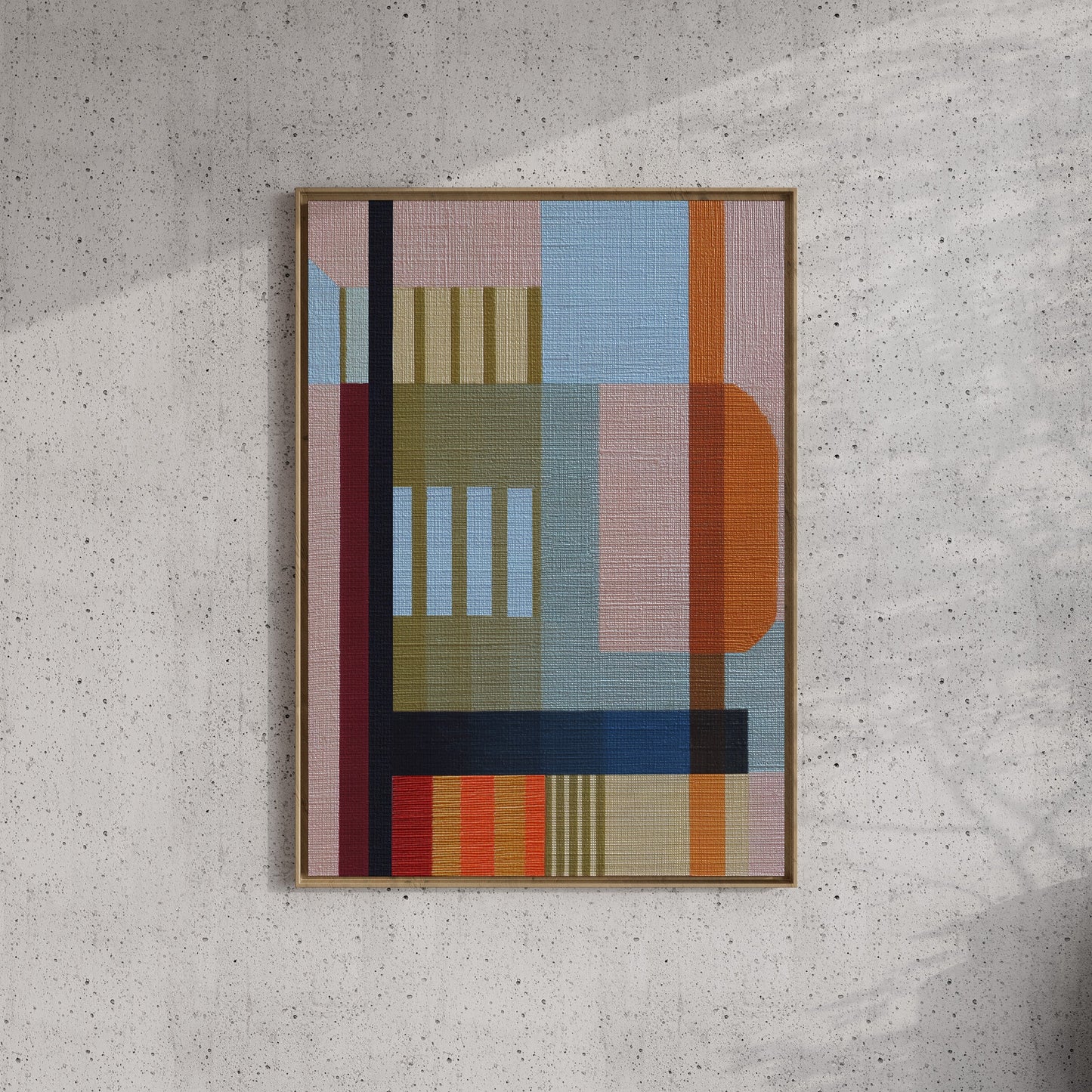 Woven Perspectives No. 01 — Geometric Abstract Art Print