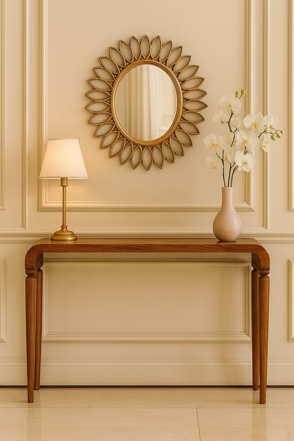 Solid Wood Arcus Console Table